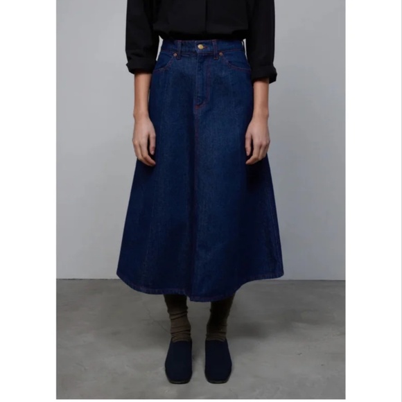 B Sides Simone skirt in Rinse Indigo - Picture 9 of 11